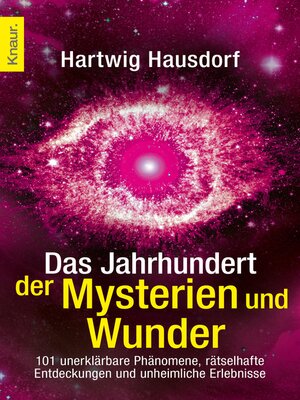 cover image of Das Jahrhundert der Mysterien und Wunder